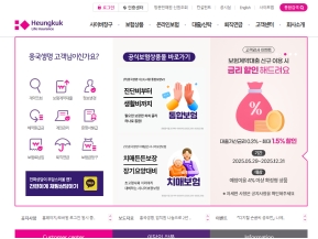 흥국생명 인증 화면