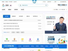 강원고성군청 인증 화면